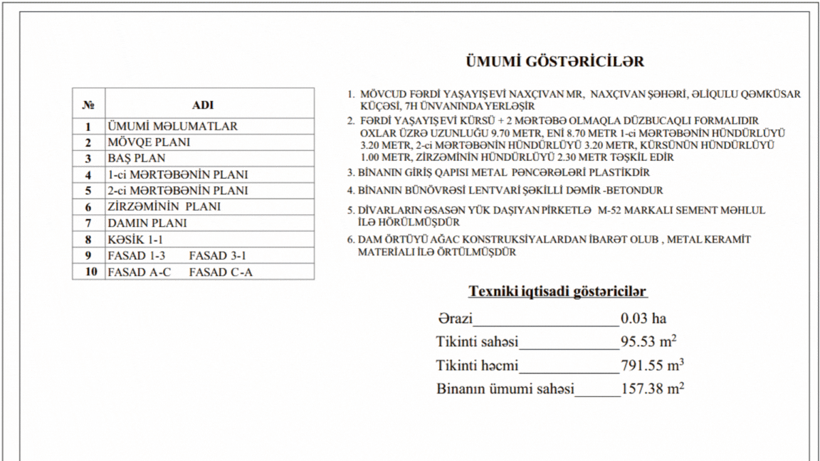 Eskiz layihə xidmətimiz