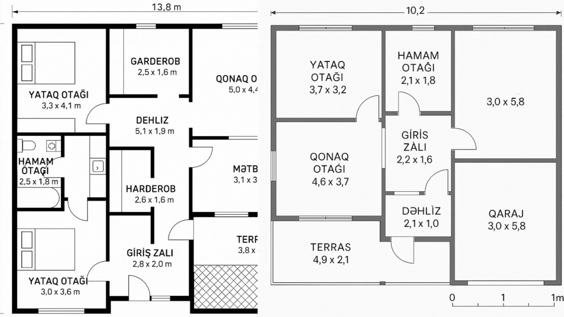 AI ilə ilkin mərtəbə planı